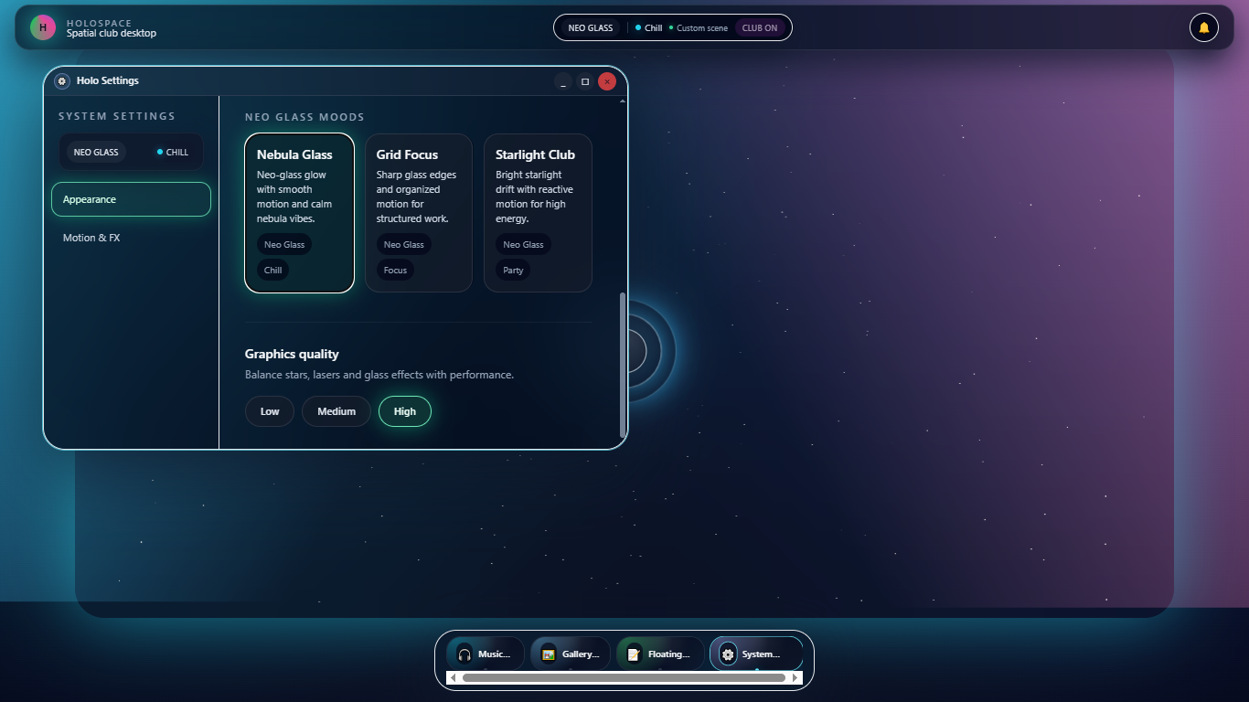 Holospace — Web Simulation of Desktop Apps