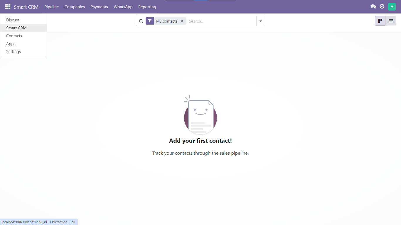 CRM (Python/Docker) — Odoo-Style System